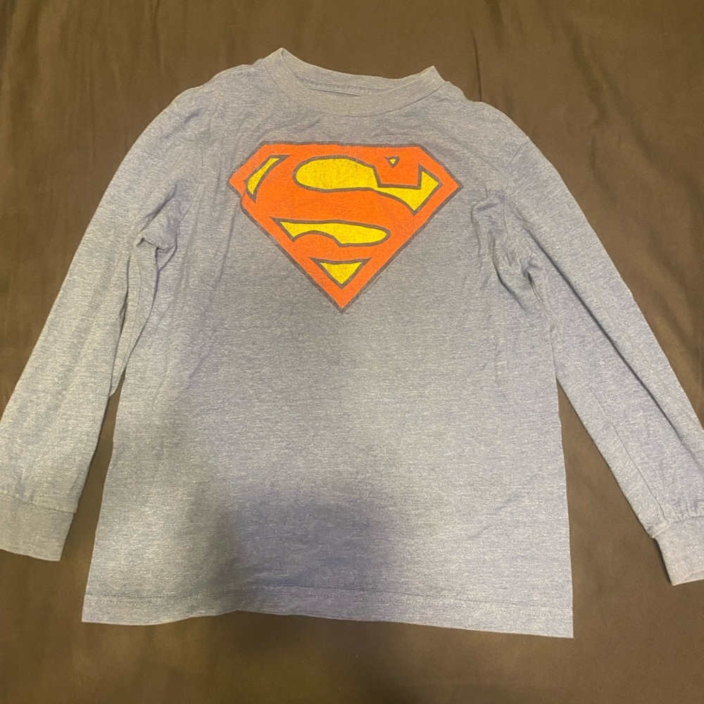 Superman long sleeve small boys